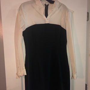 Sinclair collar exposed back zipper Sz 10